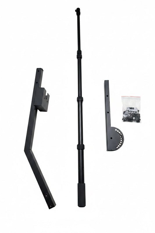 Telescopic metal replacement arm for 360 photo booth