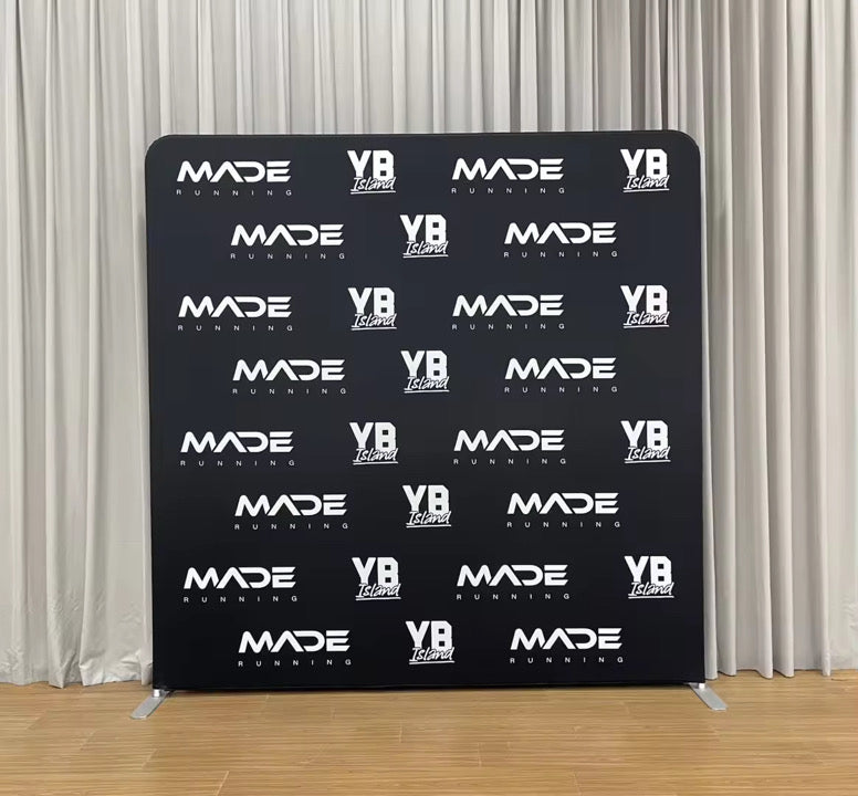 Pillowcase Tension Backdrop and Frame - Double-Sided Print