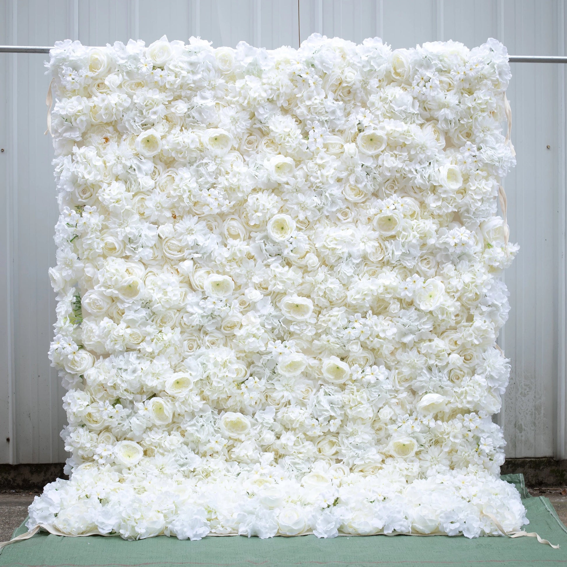 Flower wall backdrop with frame for photo booths and events