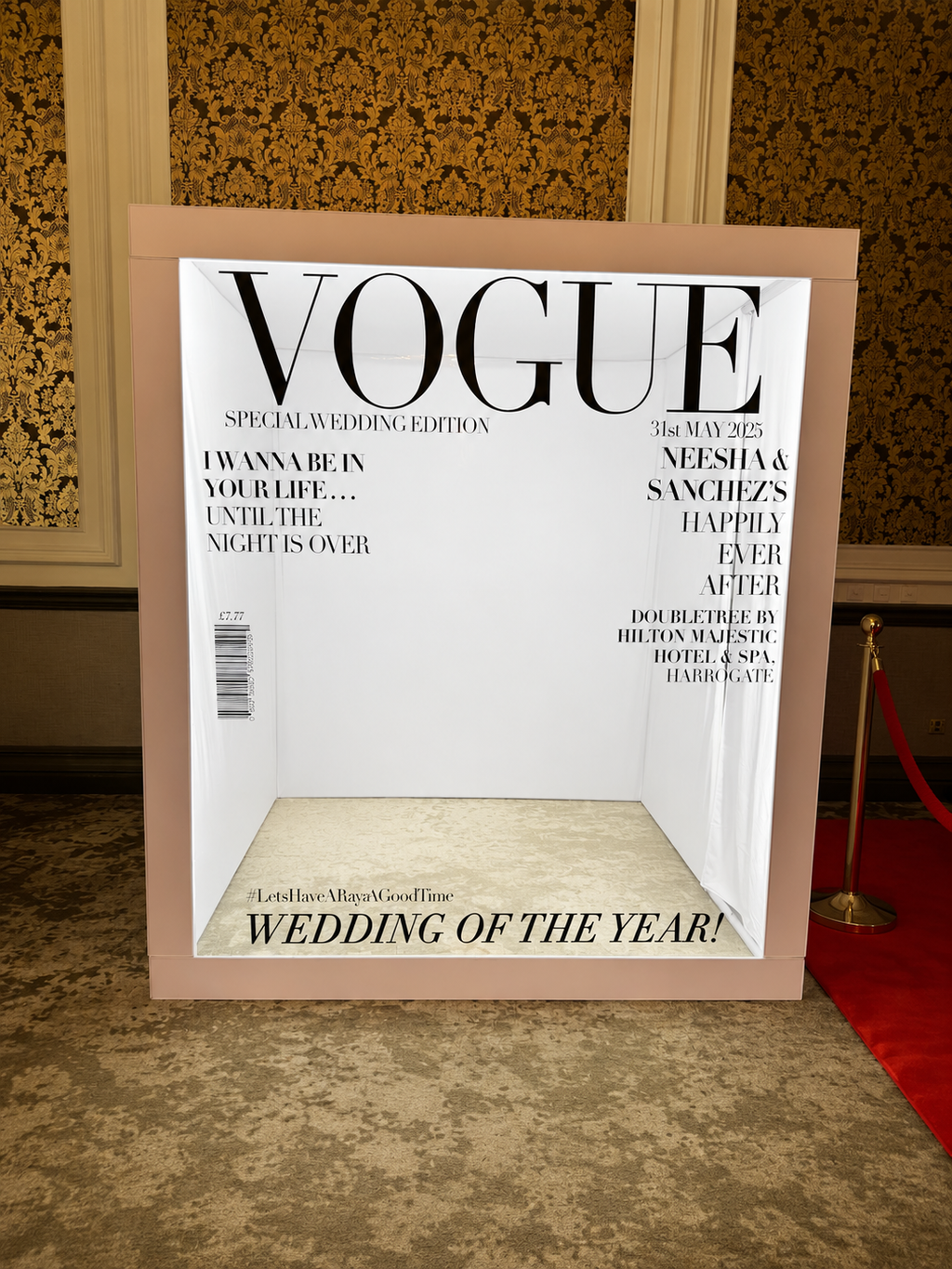 Vogue Magazine Photobooth Standard Enclosure