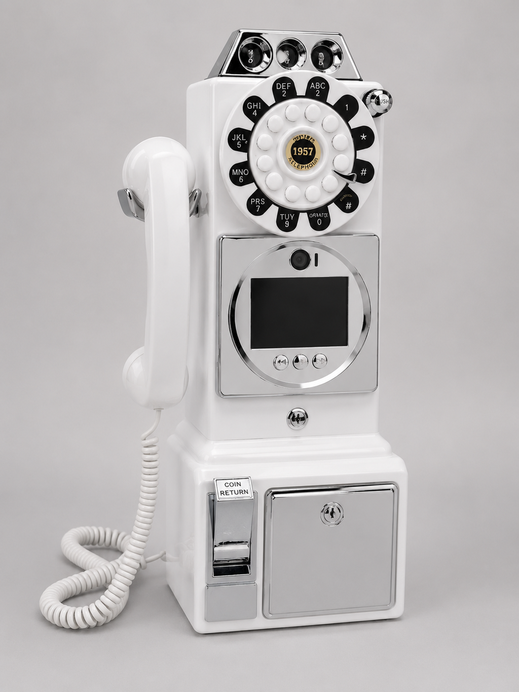 Audio Video Guestbook Telephone Vintage Turntable Large