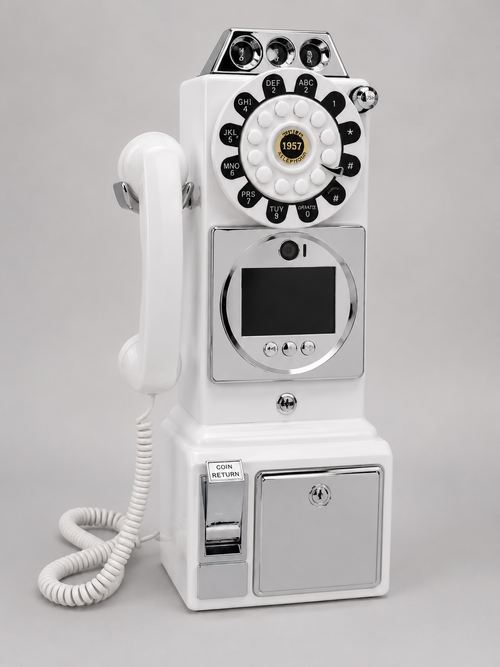 Audio Video Guestbook Telephone Vintage Turntable Large