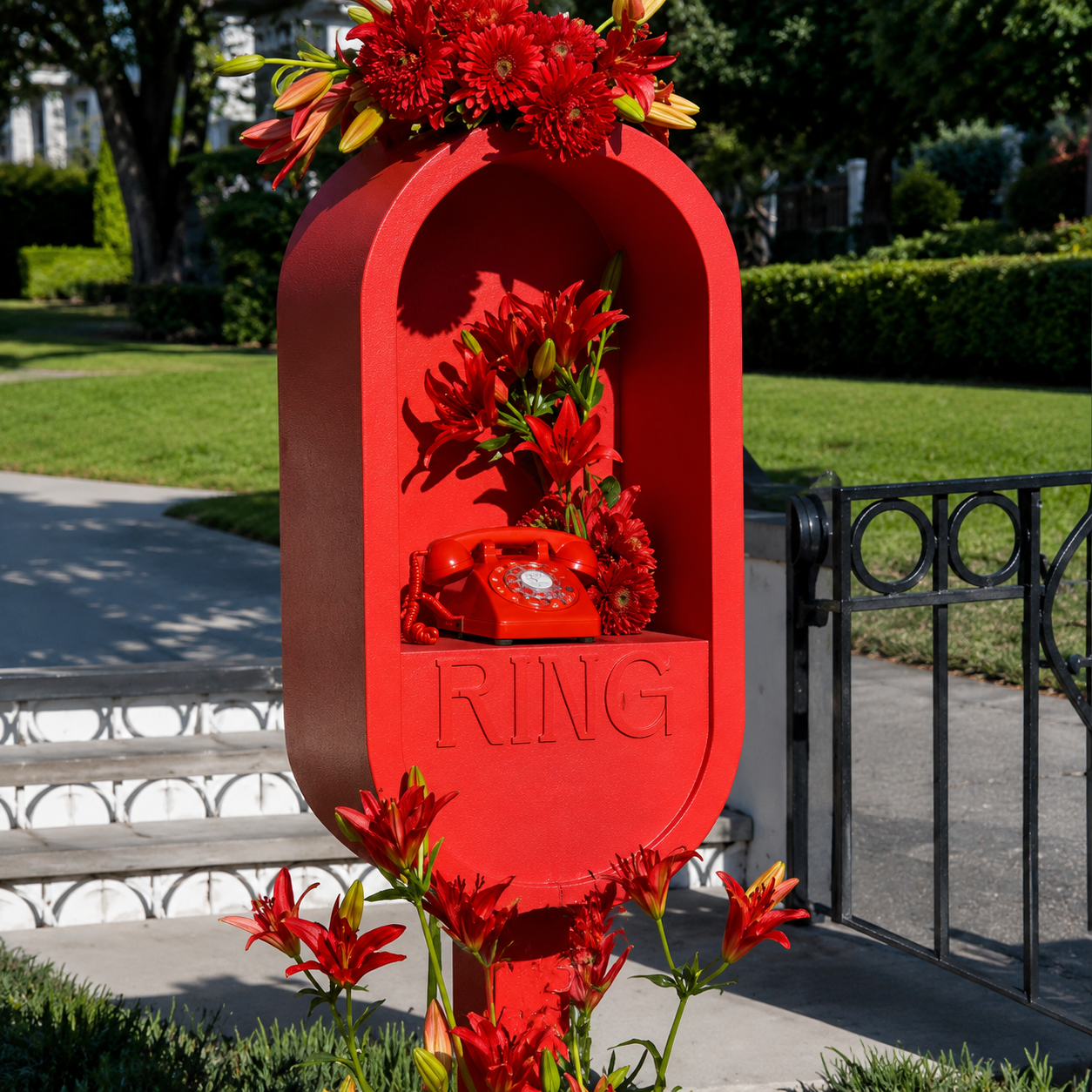 Audio guestbook telephone stand