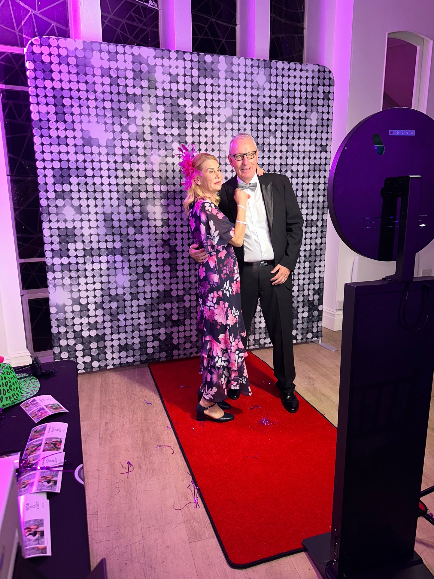 Professional photo booth carpet mat