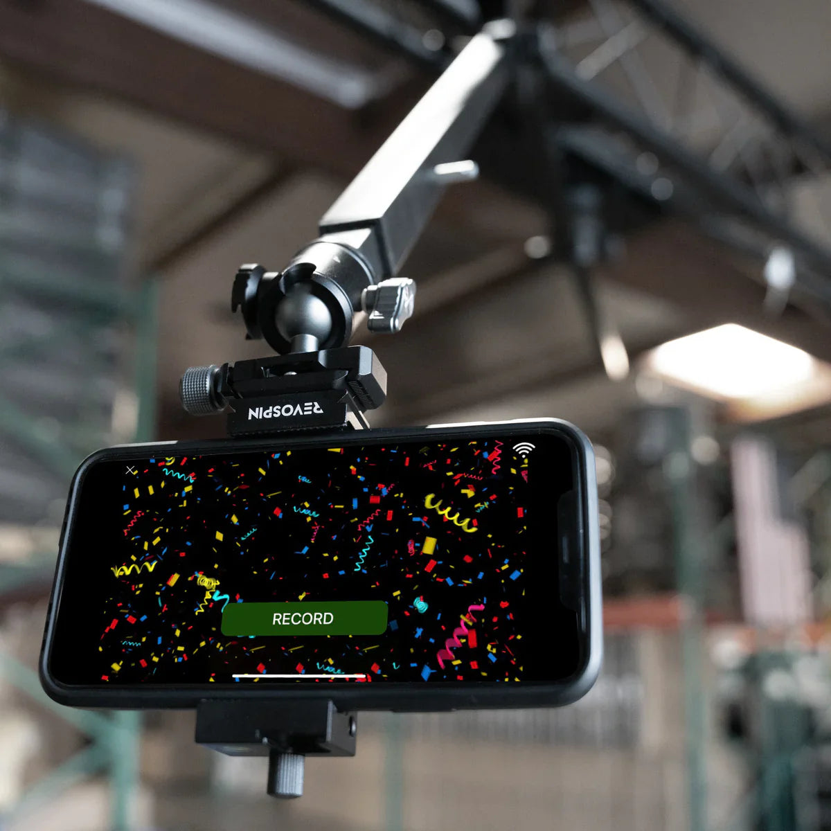 Sky overhead 360 photo booth with spinning arm